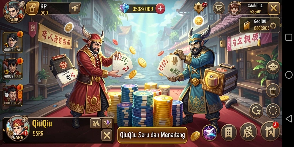 Gameplay seru QiuQiu yang penuh tantangan.