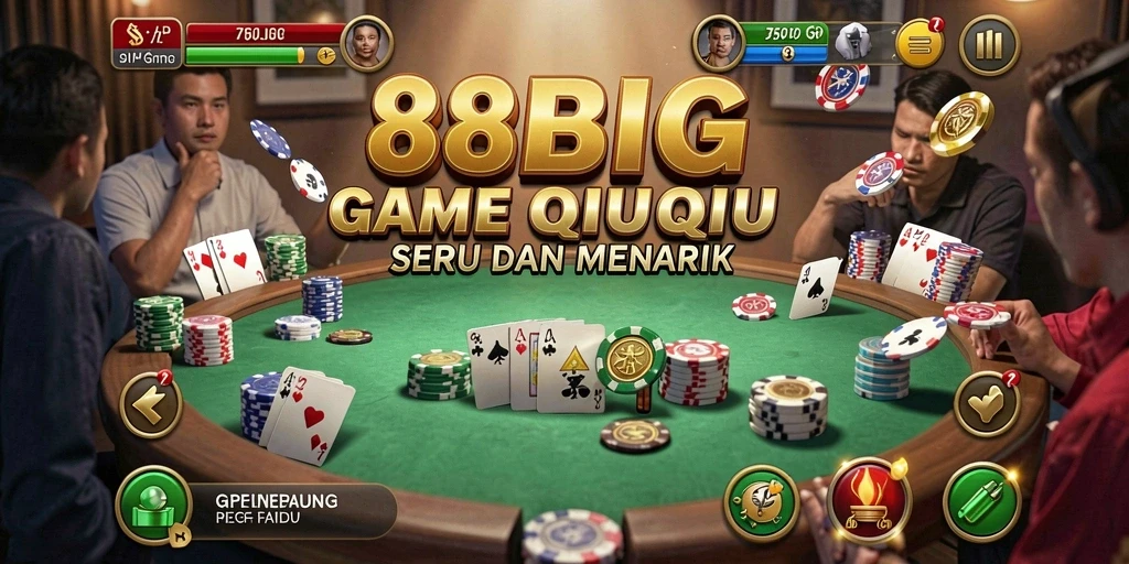 Tampilan gameplay QiuQiu yang mendebarkan dan mengasyikkan di 88BIG.