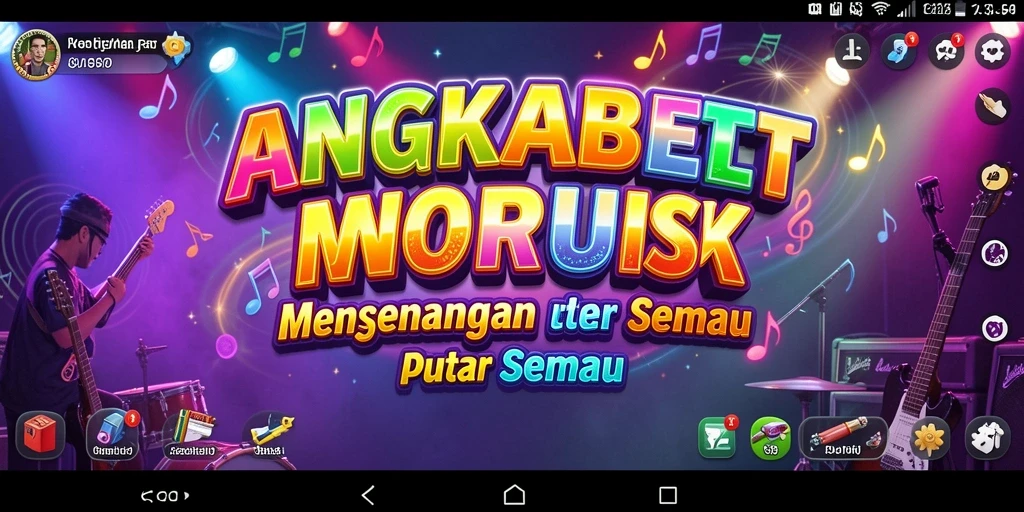 Gameplay seru dan interaktif di ANGKABET dengan banyak pilihan musik.