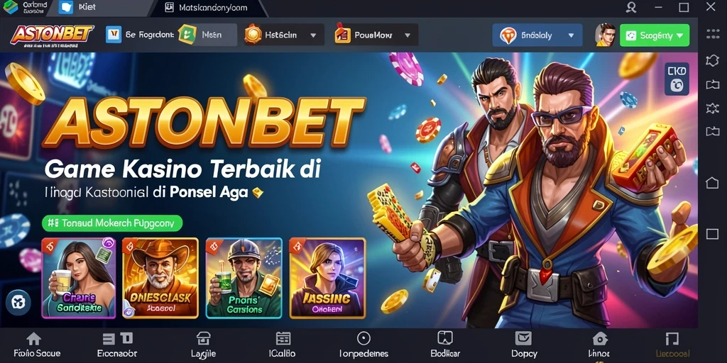 Tampilan menarik dari gameplay Kasino di ASTONBET.