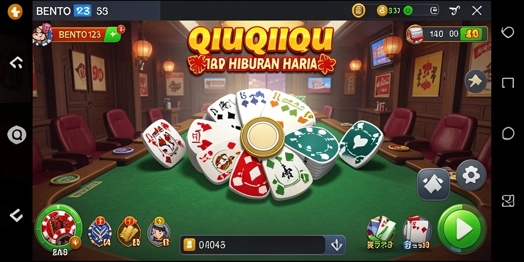 Tampilan gameplay QiuQiu yang seru dan interaktif.