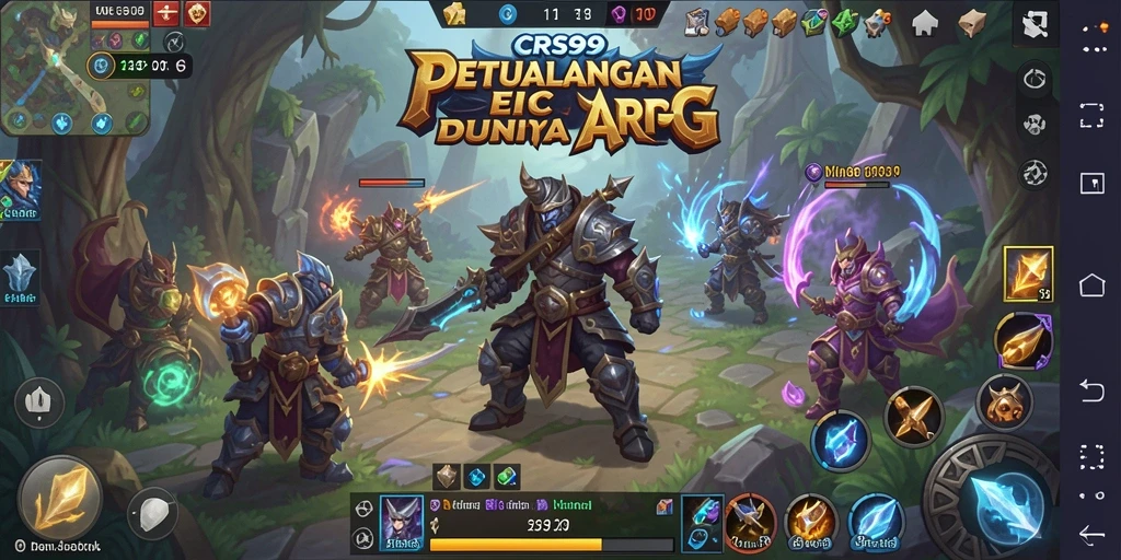 Tampilan gameplay ARPG yang penuh aksi dan petualangan di CRS99.