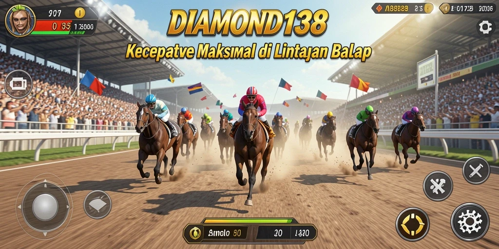 Tampilan gameplay mendebarkan dalam DIAMOND138 dengan motor balap yang berkecepatan tinggi.