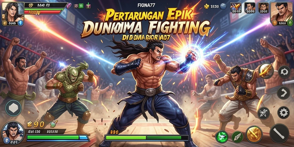 Tangkapan layar pertarungan seru dalam FIONA77.