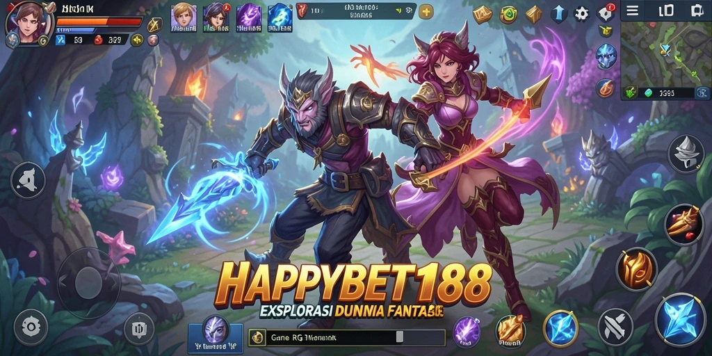 Screenshot gameplay <strong>HAPPYBET188</strong> menampilkan petualangan seru dalam dunia RPG yang menakjubkan.