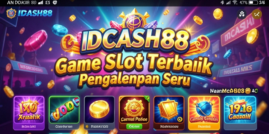 Screenshot utama IDCASH88 menampilkan aksi seru dalam permainan Slot.