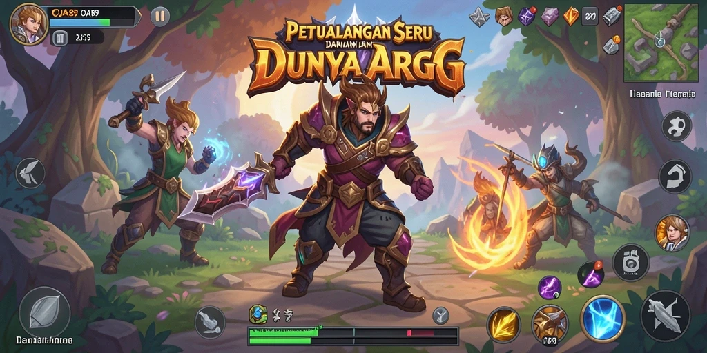 Tampilan gameplay mendebarkan dalam dunia ARPG OJA89.