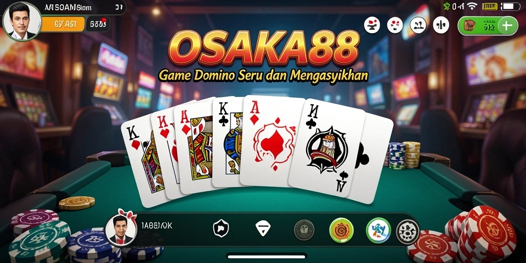 Screenshot gameplay OSAKA88 menampilkan keseruan bermain Domino.