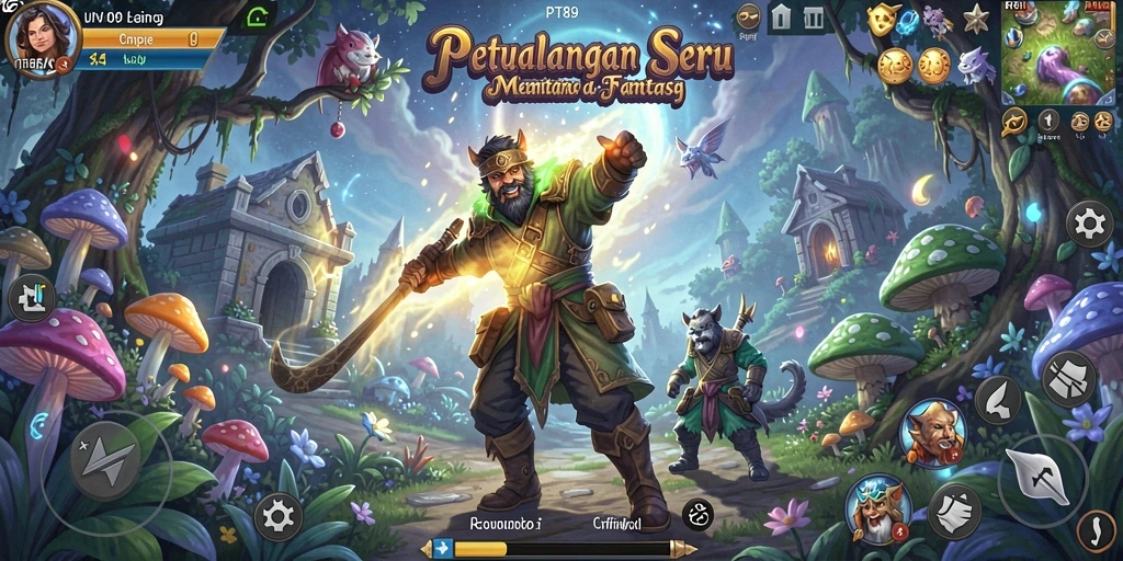 Tampilan gameplay PT89 yang menawan dalam dunia petualangan.