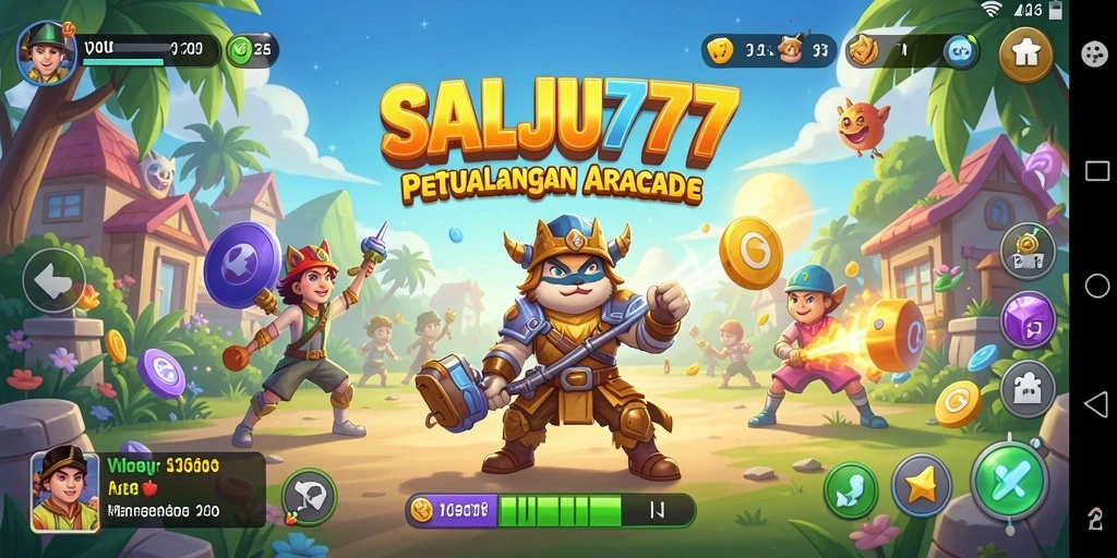 Tampilan gameplay SALJU777 yang menegangkan dan seru.