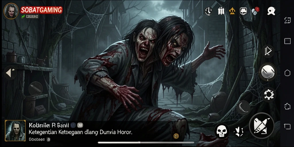Tampilan gameplay SOBATGAMING yang mengerikan dan menegangkan.