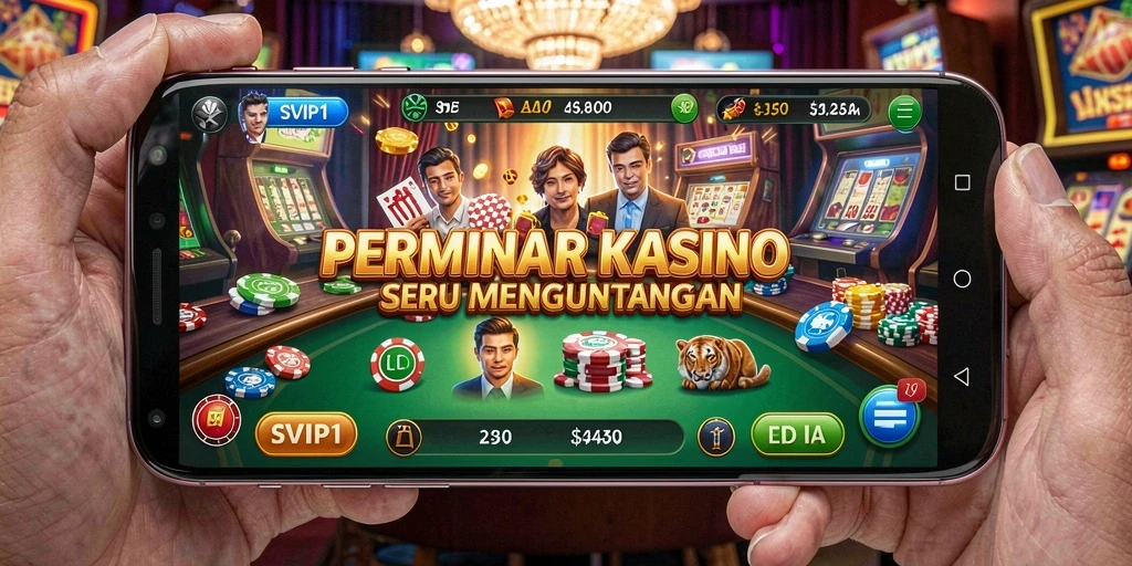 Screenshot utama SVIP1 menampilkan gameplay kasino yang menarik dan interaktif.