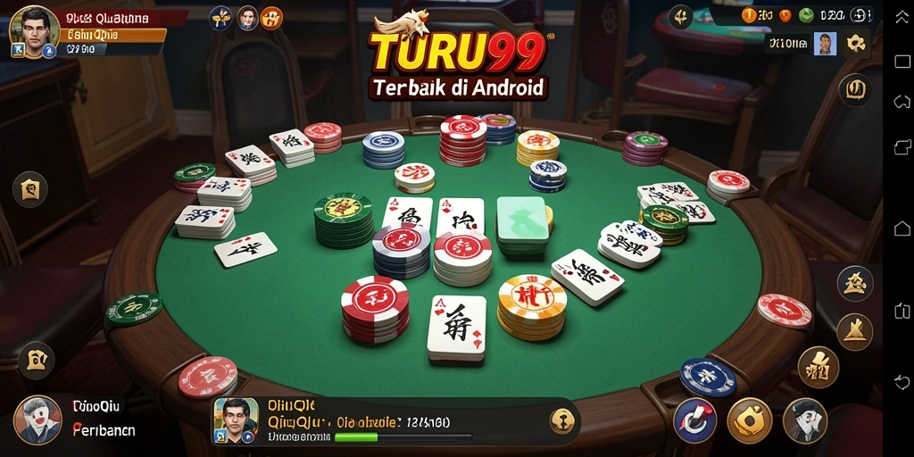 Tampilan gameplay QiuQiu yang seru dan menarik di TURU99.